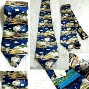 PEANUTS Snoopy's Fishing Day Design Tie
